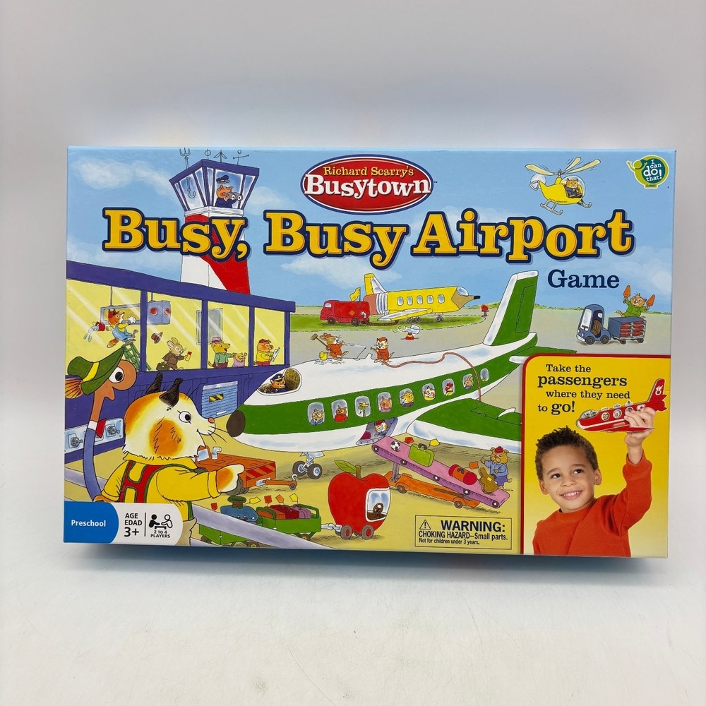 Richard Scarrys Busytown Busy Busy Airport Game Wonder Forge 2011 COMPLETE